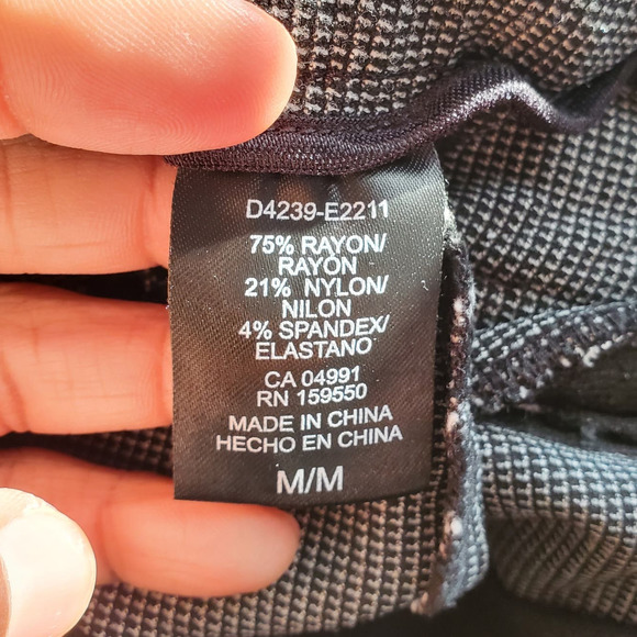 Hilary Radley Gray Elastic Waist Pull-up Pants Size M - Picture 7 of 8